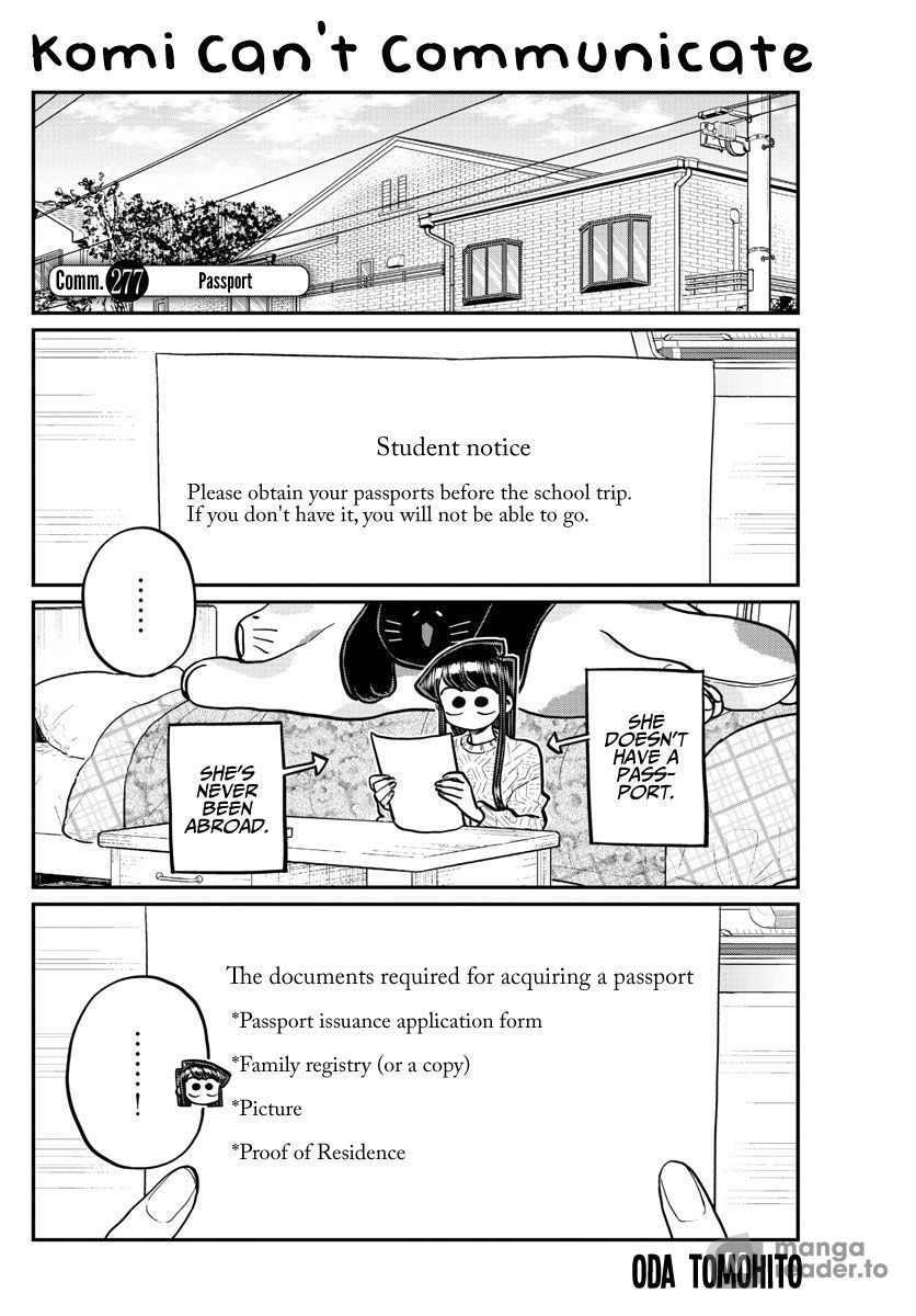 Komi Can’t Communicate, Chapter 277 image 1